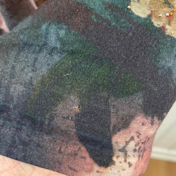 Bleu Top Forest Fairy Princess Boho Goddess Long Sleeve Women Y2k Cottage Large - Picture 5 of 10